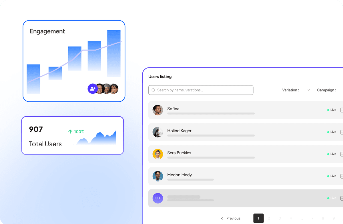 Screenshot of UI kit dashboard