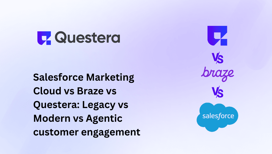 Salesforce marketing cloud vs Braze vs Questera: Legacy vs Modern vs Agentic customer engagement