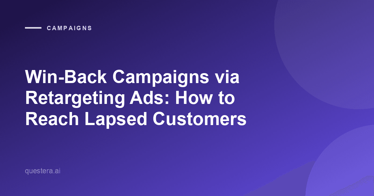 Win-Back Campaigns via Retargeting Ads: How to Reach Lapsed Customers