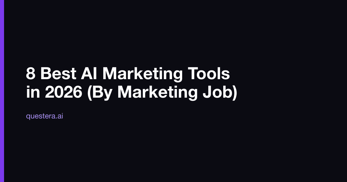 8 Best AI Marketing Tools in 2026 (By Marketing Job)