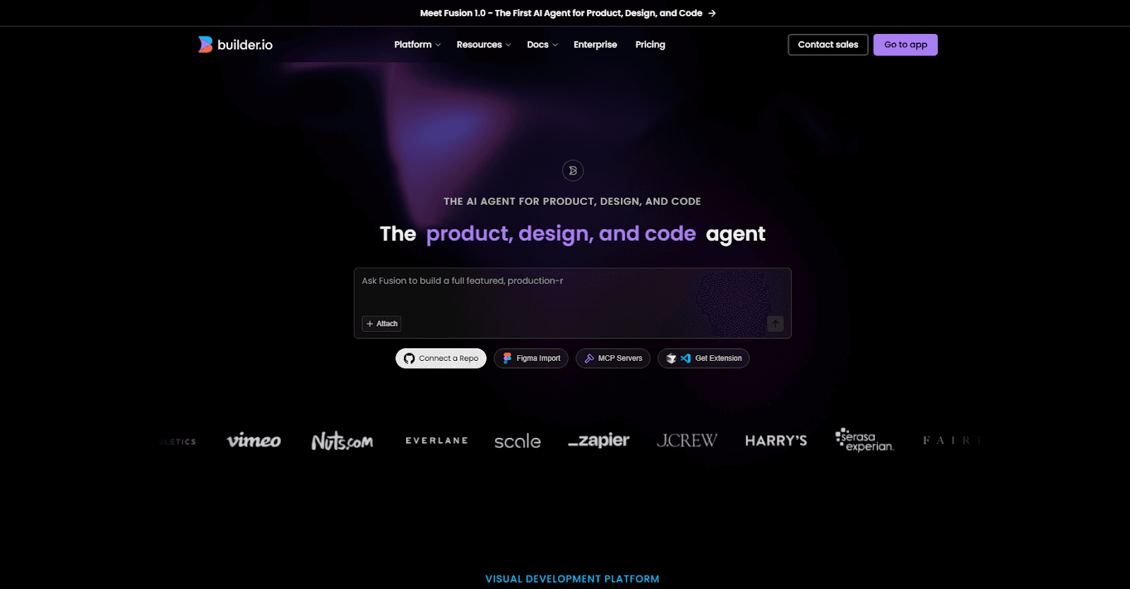 Builder.io – Best for Frontend-First MVPs