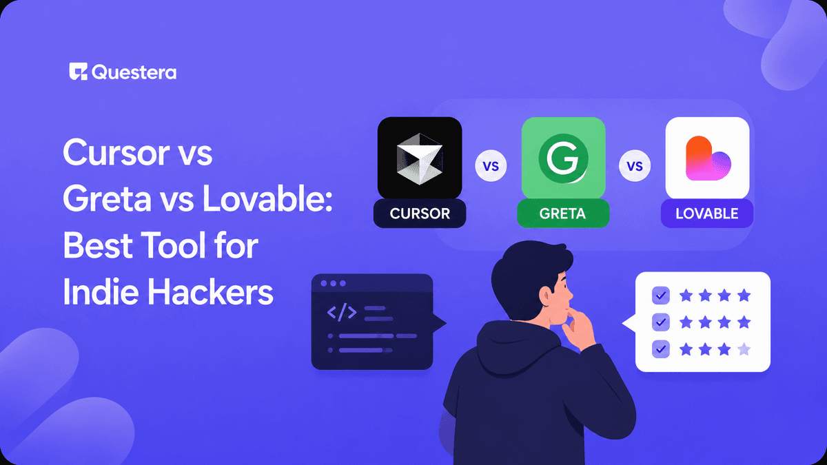 Cursor vs Greta vs Lovable comparison for indie hackers in 2026