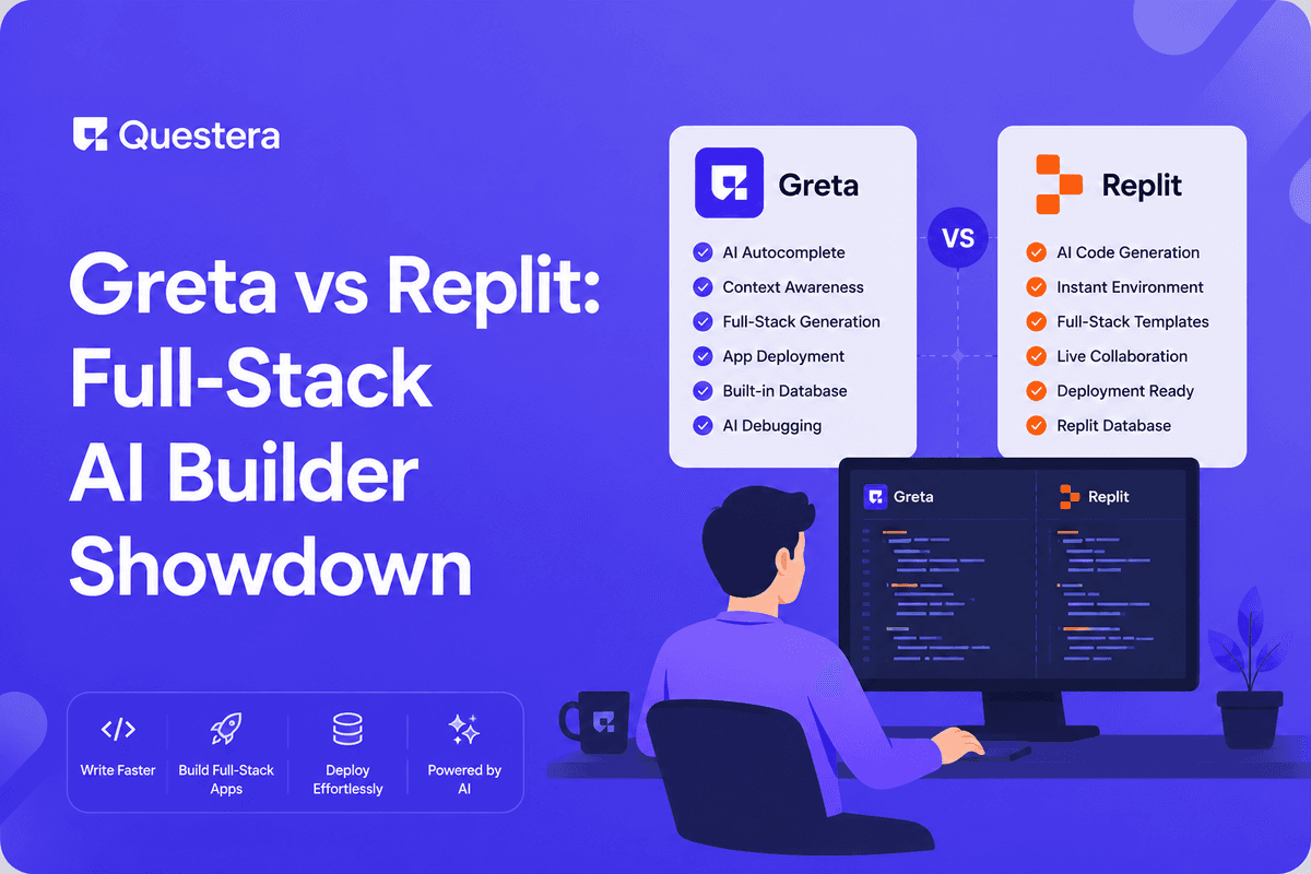 Greta vs Replit full-stack AI builder comparison for 2026