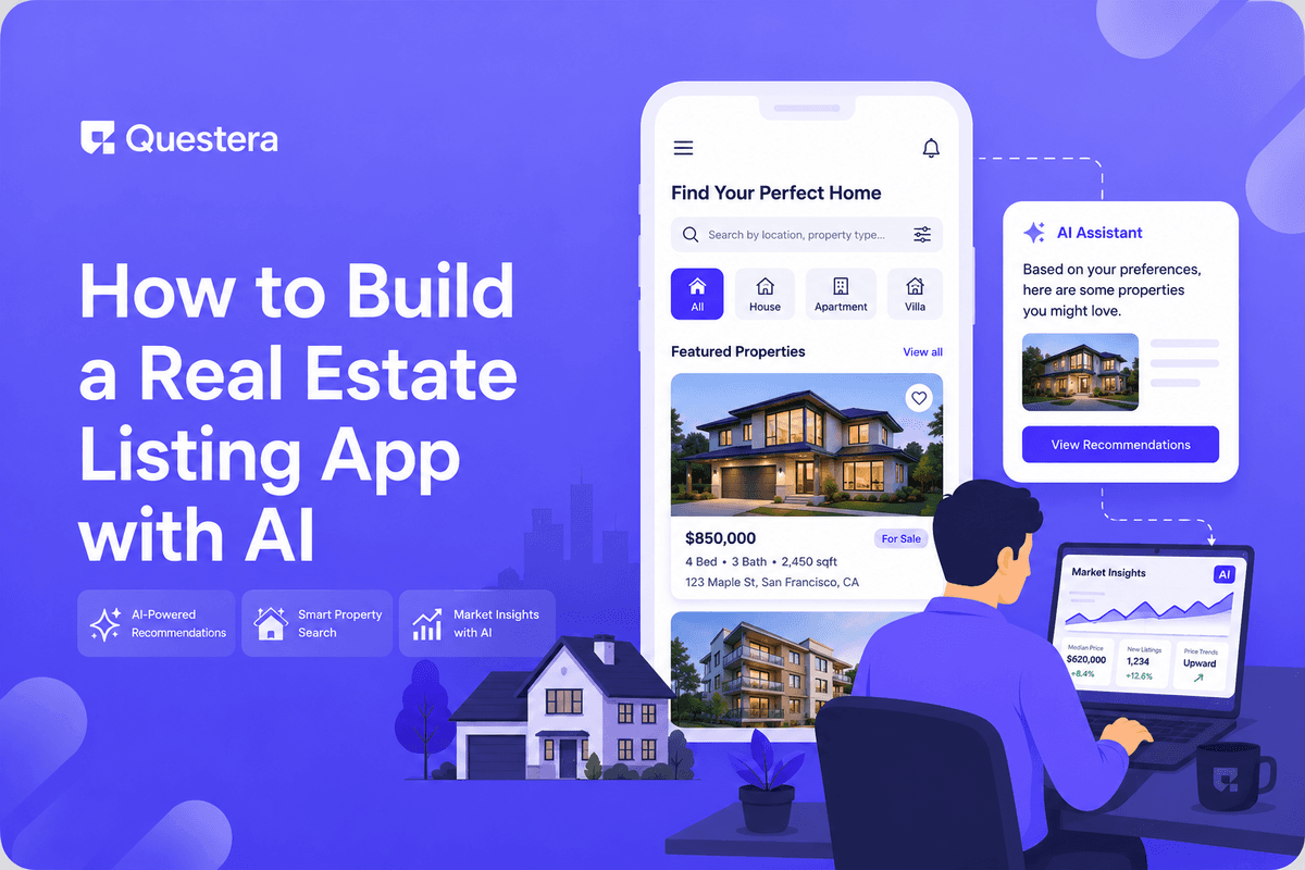 Build a real estate listing app with AI — search, map, lead capture, MLS integration