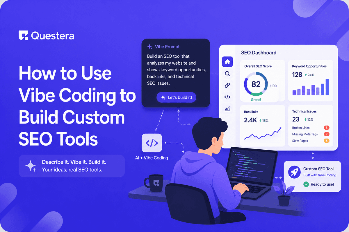 Build custom SEO tools with vibe coding — keyword tracker, SERP scraper, backlink monitor