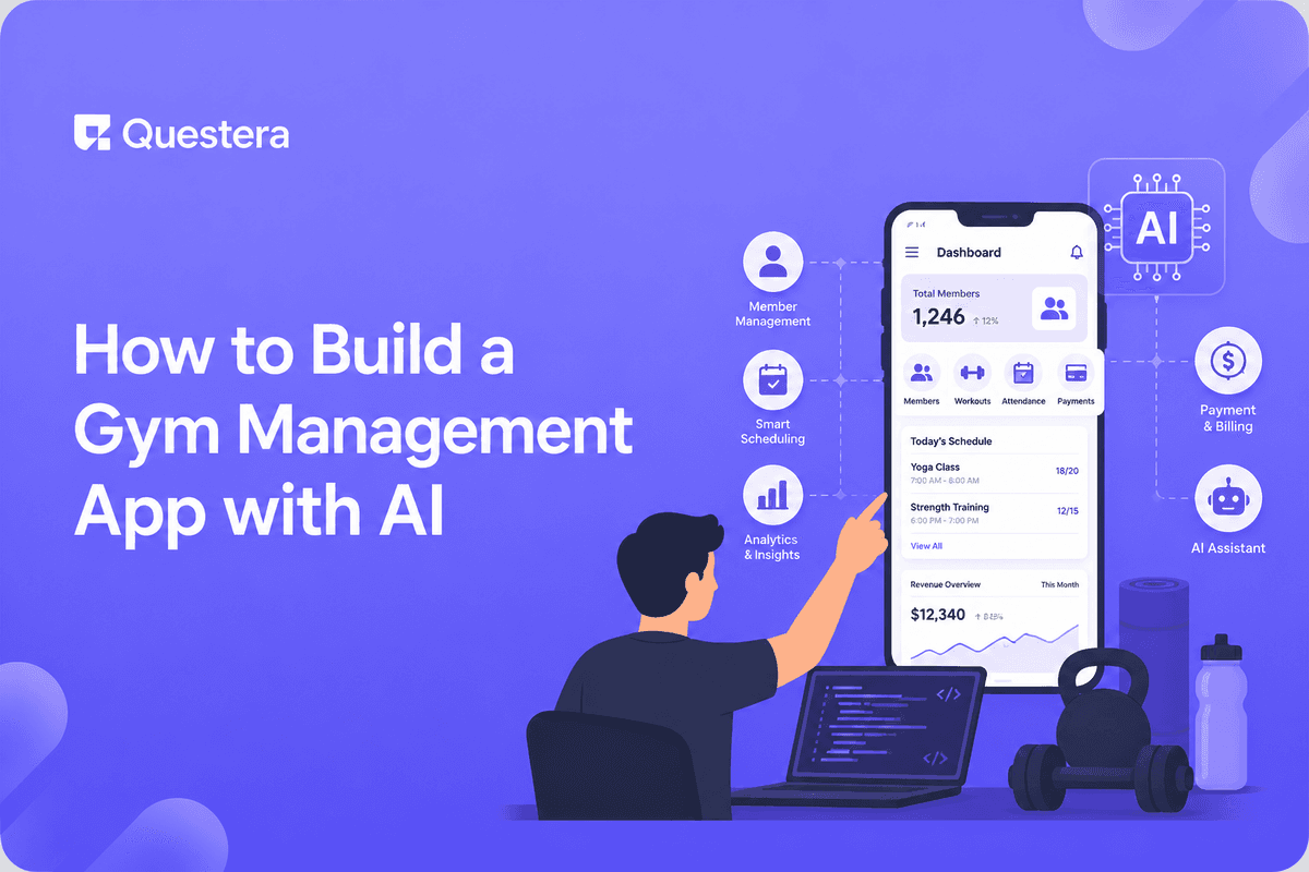 Build gym management app with AI