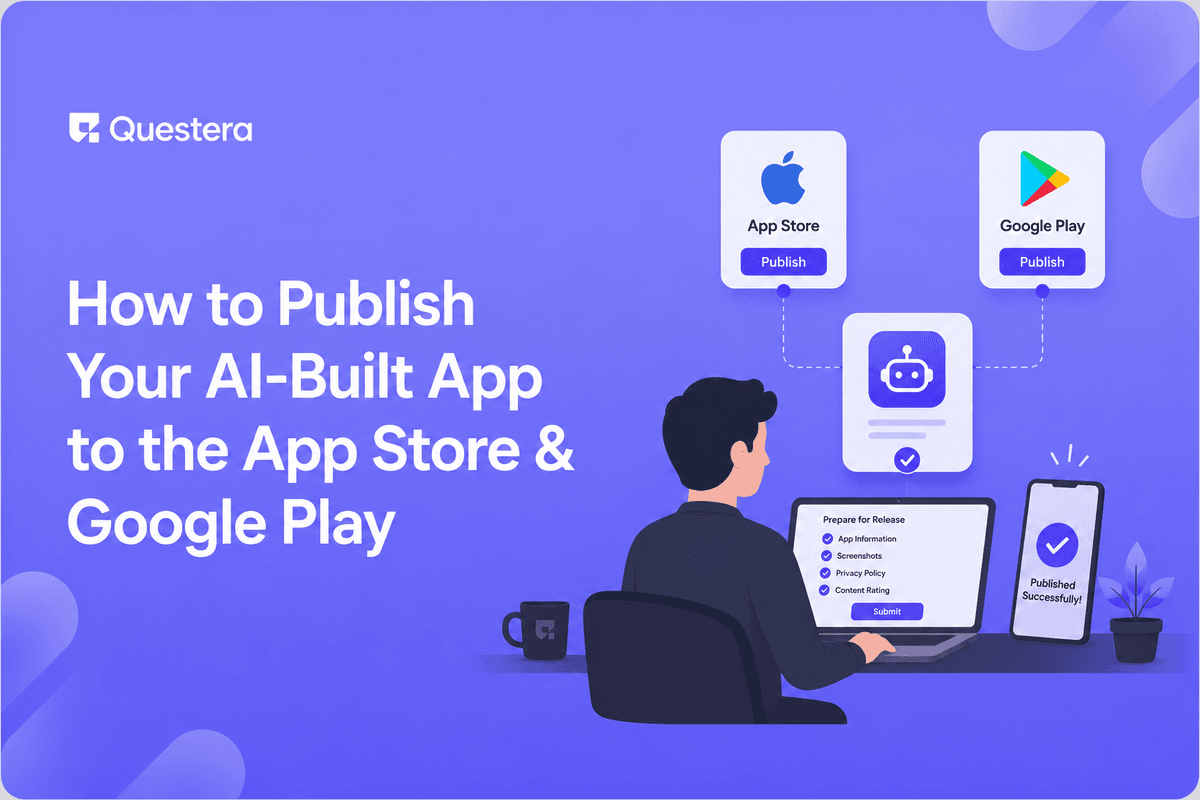Publish AI-built app to App Store and Google Play