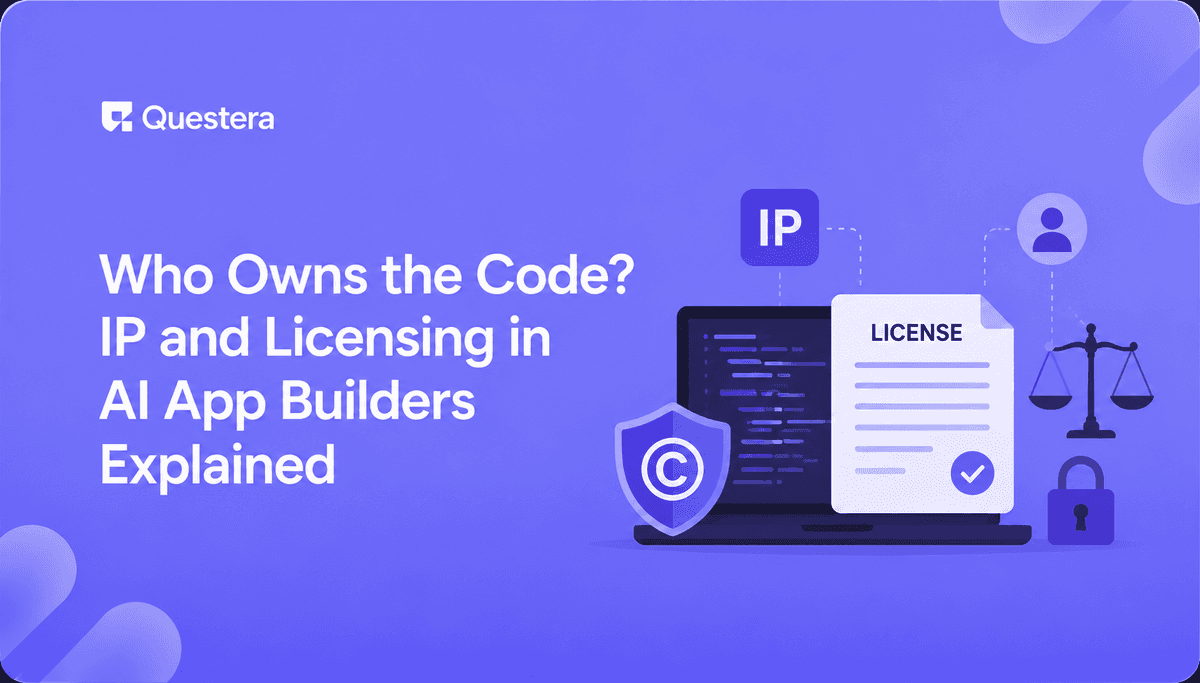 Who owns the code in AI app builders — IP and licensing concept for 2026