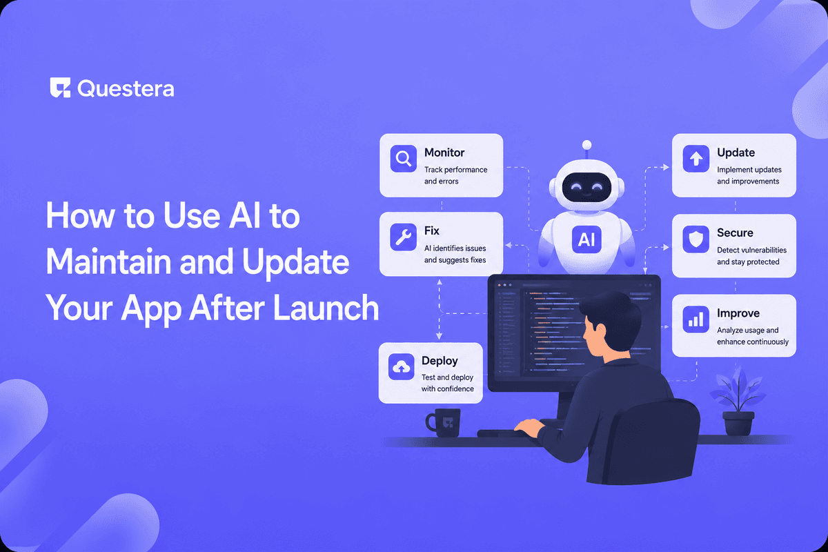 Use AI to maintain and update your app after launch with plain-English changes