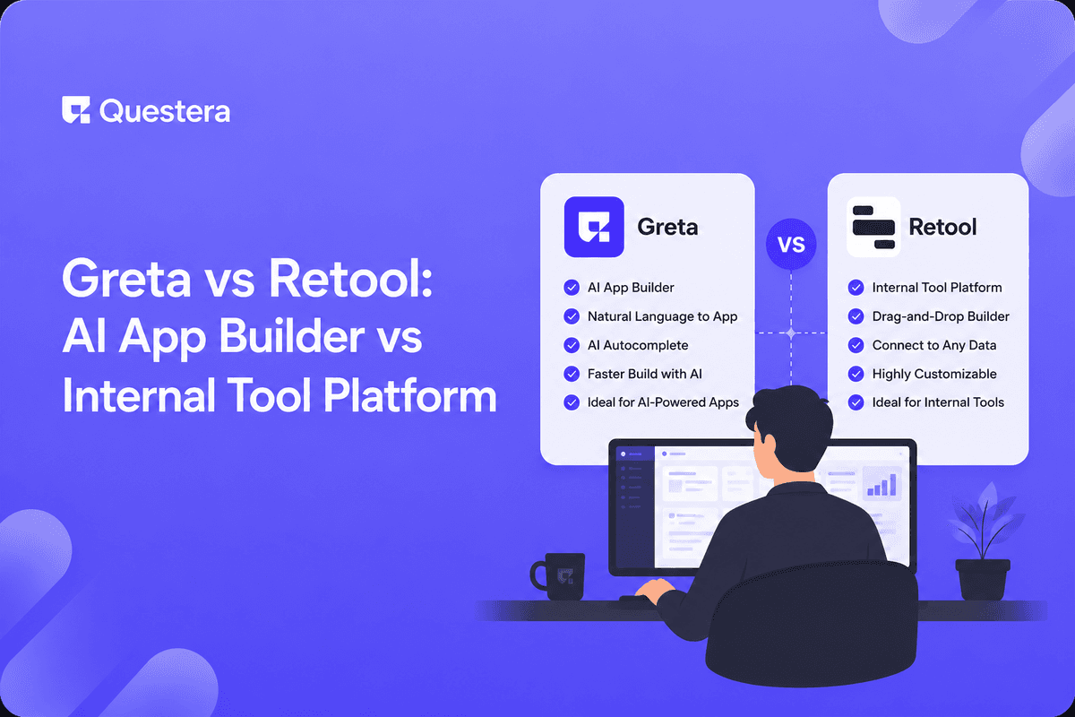 Greta vs Retool comparison — AI app builder versus internal tool platform in 2026