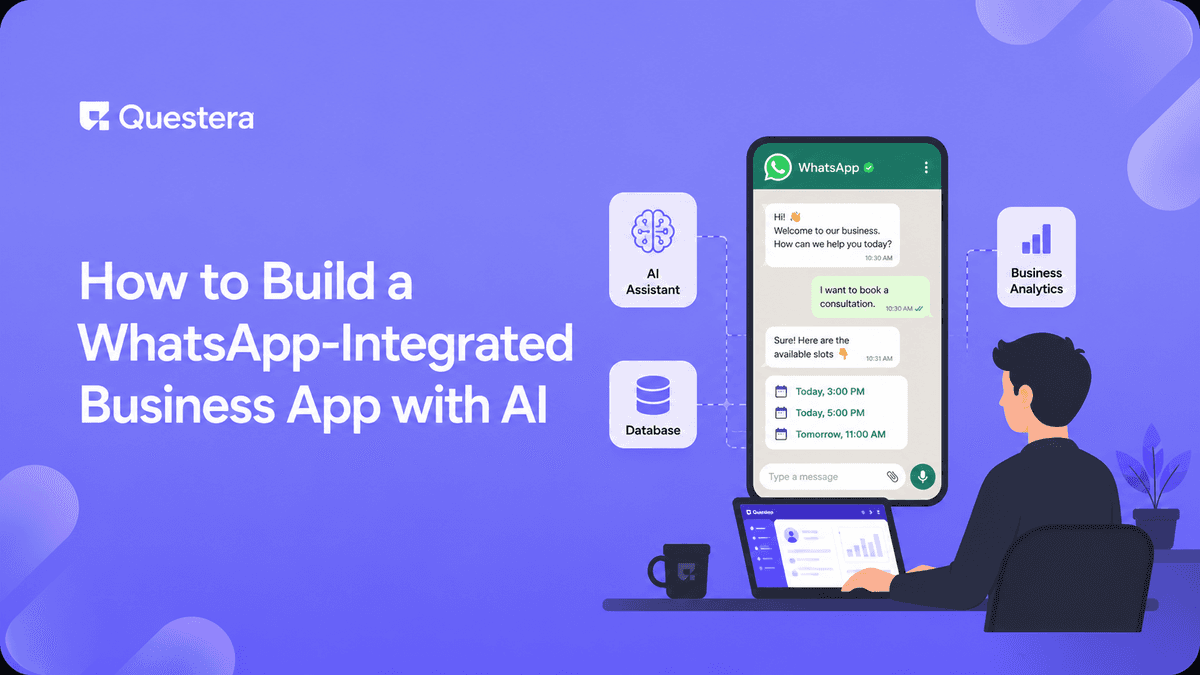 Build a WhatsApp-integrated business app with AI showing notifications and chat automation